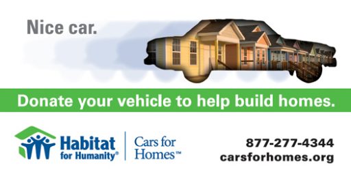 Donate Your Vehicle to Help Build Homes