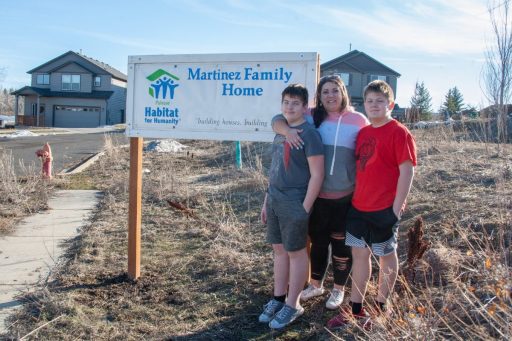 Martinez Family at the Build Site