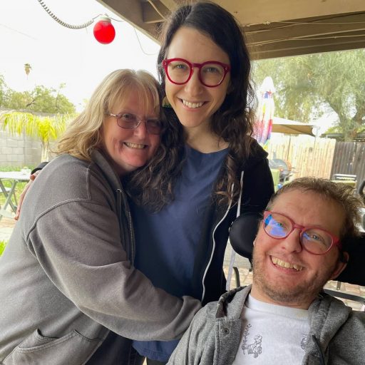 Callie and Kyle with Kyle's mother
